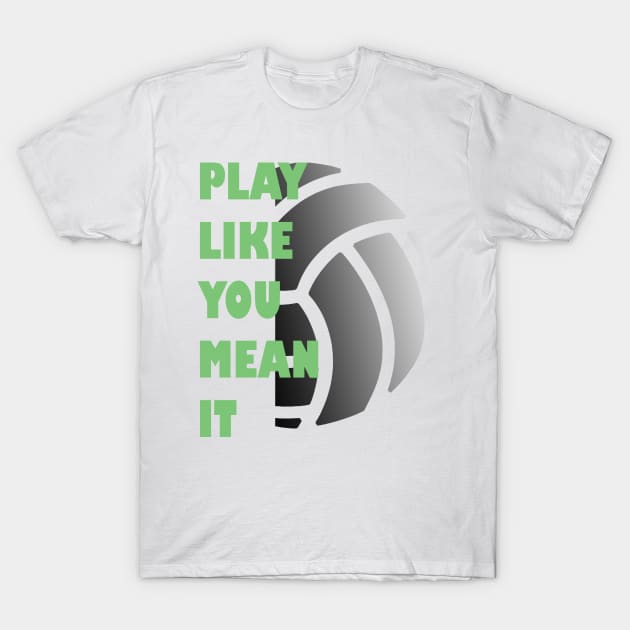 Funny Volleyball Design T-Shirt by patient whirl